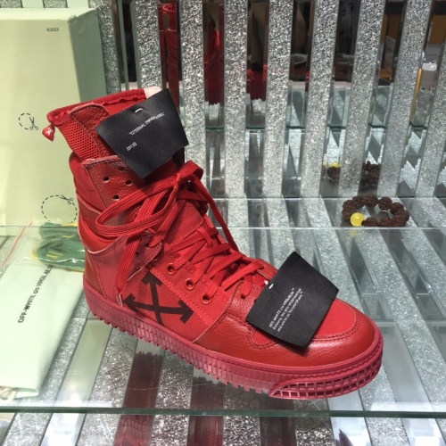 Replica Off-White High Tops Shoes For Women #1032371 $105.00 USD for Wholesale