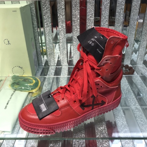 Replica Off-White High Tops Shoes For Women #1032371 $105.00 USD for Wholesale