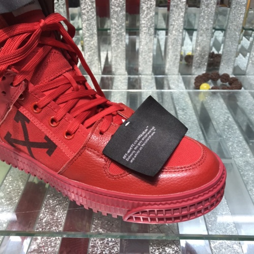 Replica Off-White High Tops Shoes For Men #1032372 $105.00 USD for Wholesale