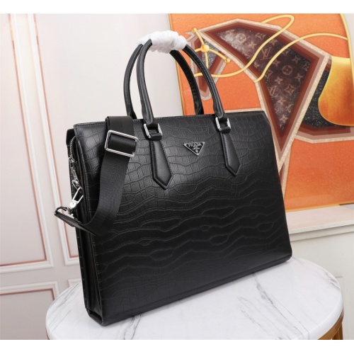 Replica Prada AAA Man Handbags #1033163 $158.00 USD for Wholesale