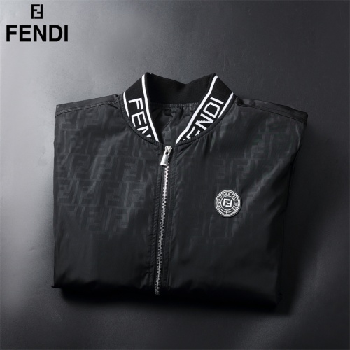 Replica Fendi Jackets Long Sleeved For Men #1033182 $72.00 USD for Wholesale