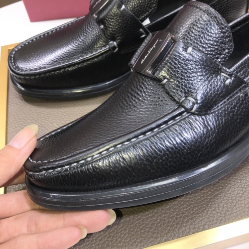 Replica Salvatore Ferragamo Leather Shoes For Men #1033224 $92.00 USD for Wholesale