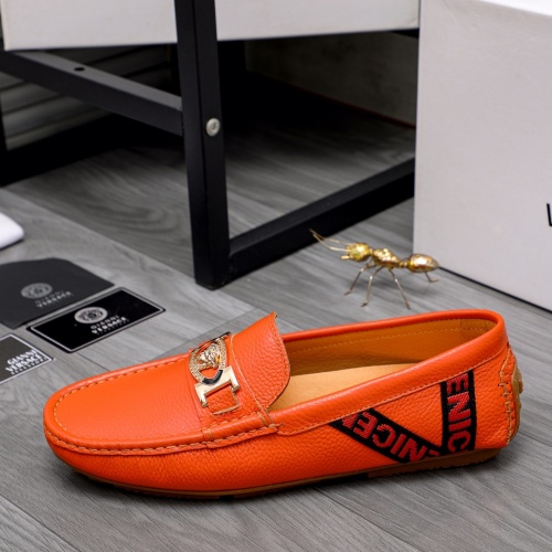 Replica Versace Leather Shoes For Men #1033340 $68.00 USD for Wholesale