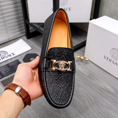Replica Versace Leather Shoes For Men #1033342 $68.00 USD for Wholesale