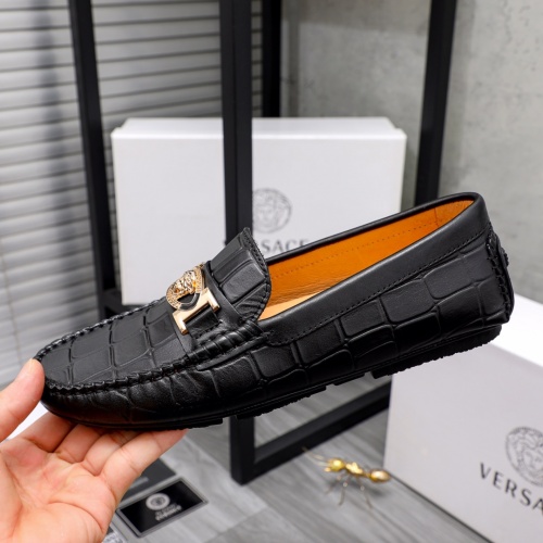 Replica Versace Leather Shoes For Men #1033344 $68.00 USD for Wholesale