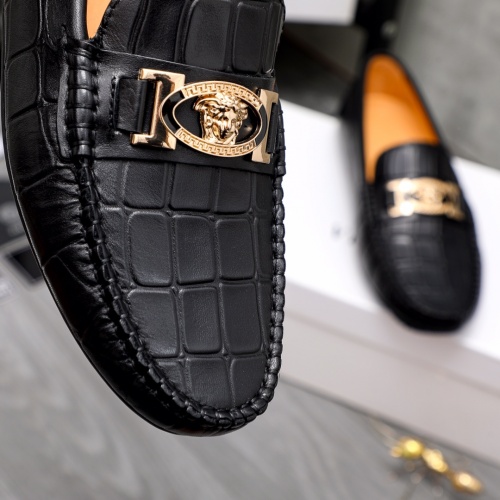 Replica Versace Leather Shoes For Men #1033344 $68.00 USD for Wholesale