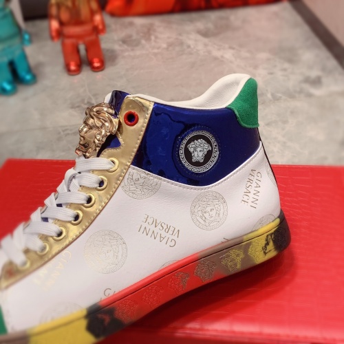 Replica Versace High Tops Shoes For Men #1033378 $80.00 USD for Wholesale