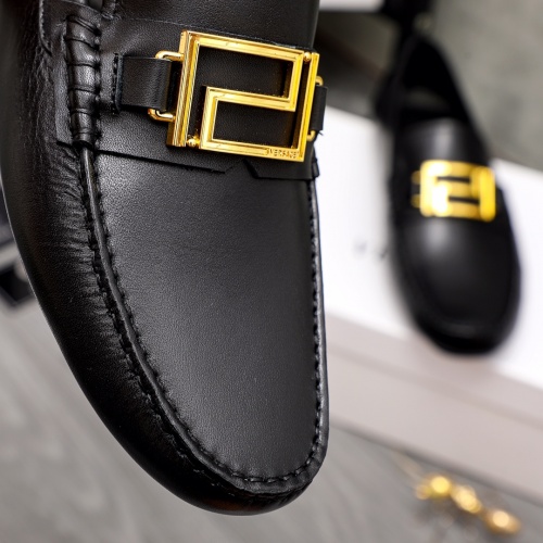 Replica Versace Leather Shoes For Men #1033380 $72.00 USD for Wholesale