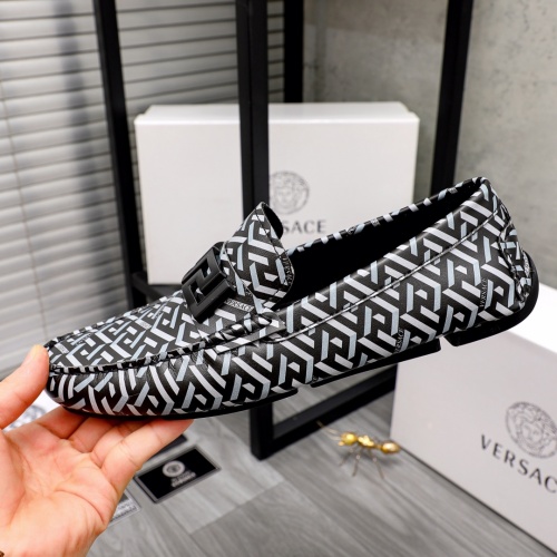 Replica Versace Leather Shoes For Men #1033381 $72.00 USD for Wholesale