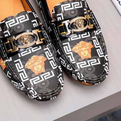 Replica Versace Leather Shoes For Men #1033476 $68.00 USD for Wholesale