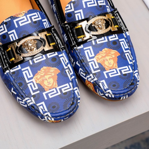Replica Versace Leather Shoes For Men #1033479 $68.00 USD for Wholesale