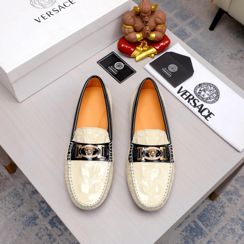 Replica Versace Leather Shoes For Men #1033487 $68.00 USD for Wholesale