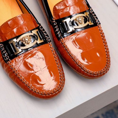 Replica Versace Leather Shoes For Men #1033488 $68.00 USD for Wholesale