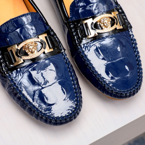 Replica Versace Leather Shoes For Men #1033490 $68.00 USD for Wholesale