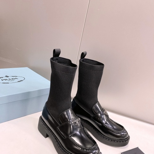 Replica Prada Boots For Women #1033555 $102.00 USD for Wholesale