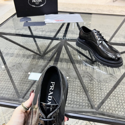 Replica Prada Leather Shoes For Men #1033575 $135.00 USD for Wholesale