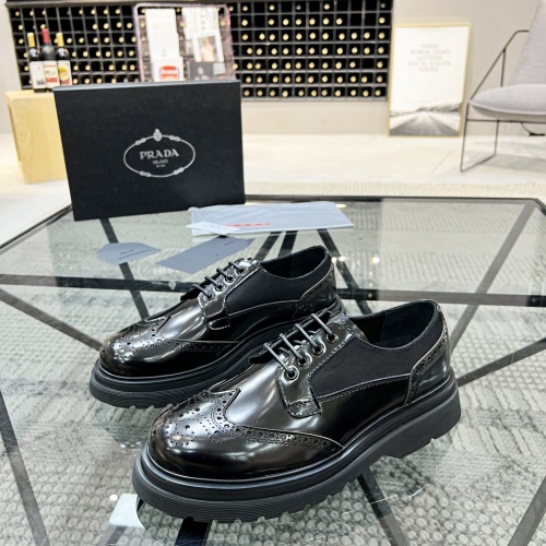 $135.00 USD Prada Leather Shoes For Men #1033578