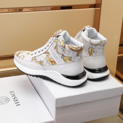 Replica Versace High Tops Shoes For Men #1033626 $98.00 USD for Wholesale