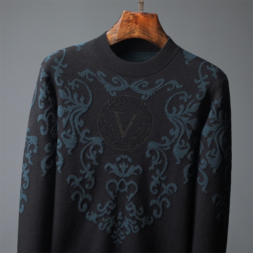 Replica Versace Sweaters Long Sleeved For Men #1033654 $52.00 USD for Wholesale