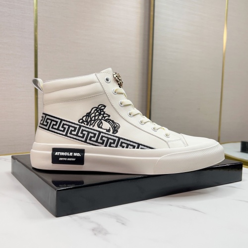 Replica Versace High Tops Shoes For Men #1034473 $85.00 USD for Wholesale