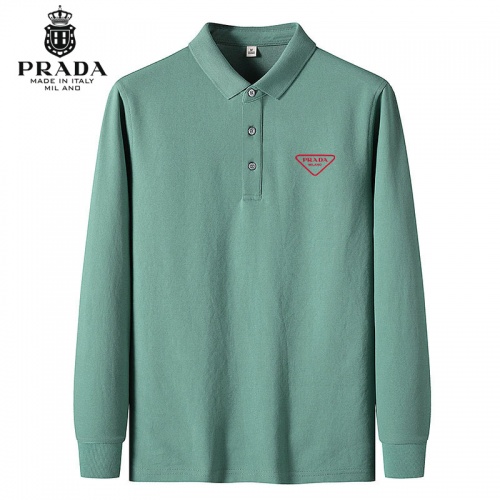 Prada T-Shirts Long Sleeved For Men #1034702