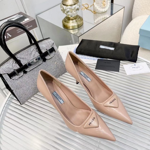 Replica Prada High-heeled Shoes For Women #1035043 $100.00 USD for Wholesale