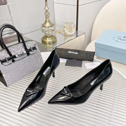 Replica Prada High-heeled Shoes For Women #1035044 $100.00 USD for Wholesale