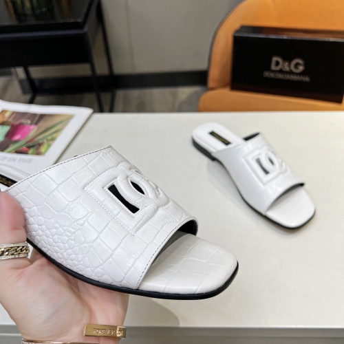 Replica Dolce & Gabbana D&G Slippers For Women #1035204 $82.00 USD for Wholesale