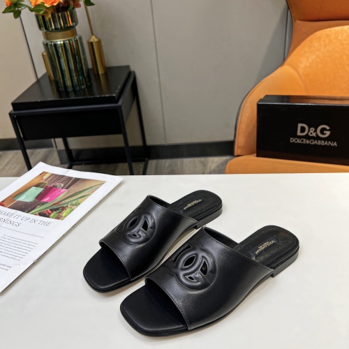 Replica Dolce & Gabbana D&G Slippers For Women #1035207 $82.00 USD for Wholesale
