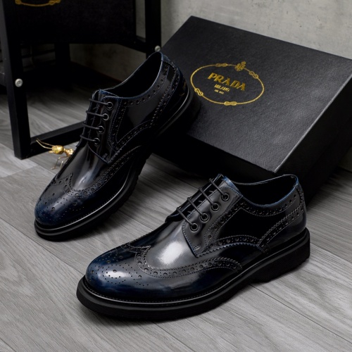 Prada Leather Shoes For Men #1035388 $102.00 USD, Wholesale Replica Prada Leather Shoes