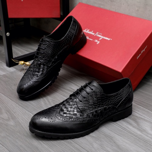 Salvatore Ferragamo Leather Shoes For Men #1035393 $80.00 USD, Wholesale Replica Salvatore Ferragamo Leather Shoes