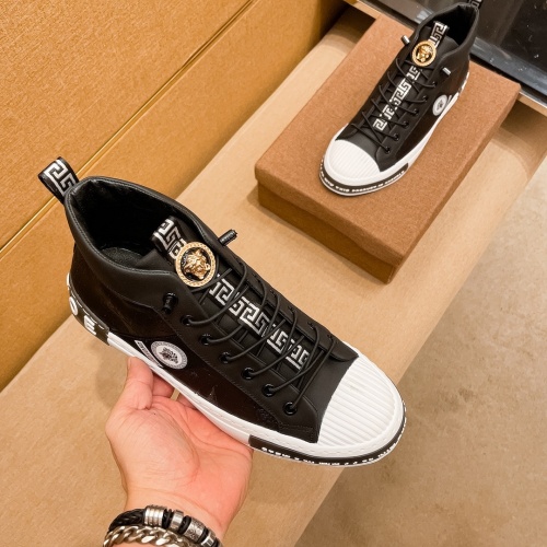 Replica Versace High Tops Shoes For Men #1035752 $80.00 USD for Wholesale