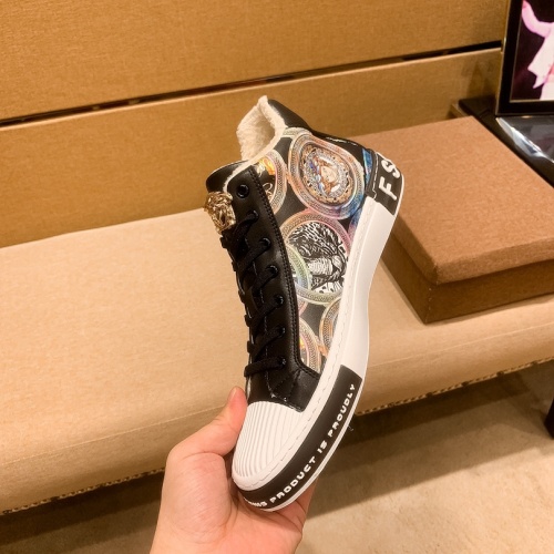 Replica Versace High Tops Shoes For Men #1035755 $82.00 USD for Wholesale