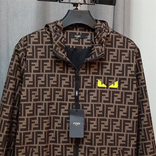 Replica Fendi Jackets Long Sleeved For Unisex #1036088 $60.00 USD for Wholesale