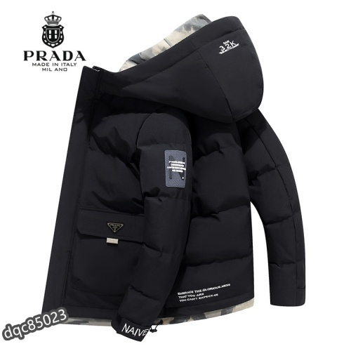 Prada Down Feather Coat Long Sleeved For Men #1036260 $72.00 USD, Wholesale Replica Prada Down Feather Coat