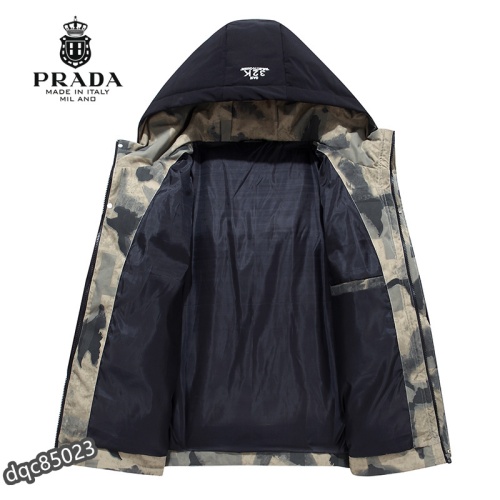Replica Prada Down Feather Coat Long Sleeved For Men #1036260 $72.00 USD for Wholesale