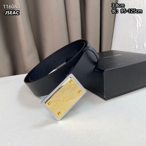 Replica Dolce & Gabbana D&G AAA Quality Belts For Men #1036411 $52.00 USD for Wholesale