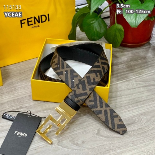 Replica Fendi AAA Quality Belts For Men #1036453 $60.00 USD for Wholesale