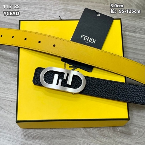 Replica Fendi AAA Quality Belts For Men #1036461 $56.00 USD for Wholesale