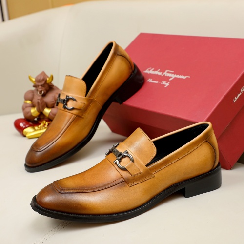 Salvatore Ferragamo Leather Shoes For Men #1036534