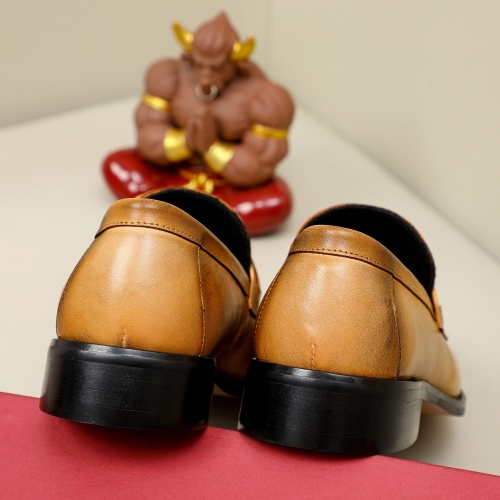Replica Salvatore Ferragamo Leather Shoes For Men #1036534 $82.00 USD for Wholesale