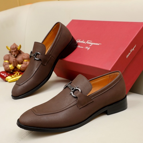 Salvatore Ferragamo Leather Shoes For Men #1036536