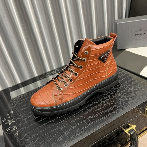 Replica Prada Boots For Men #1036583 $80.00 USD for Wholesale
