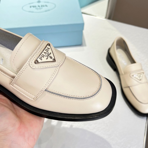 Replica Prada Leather Shoes For Women #1037567 $102.00 USD for Wholesale