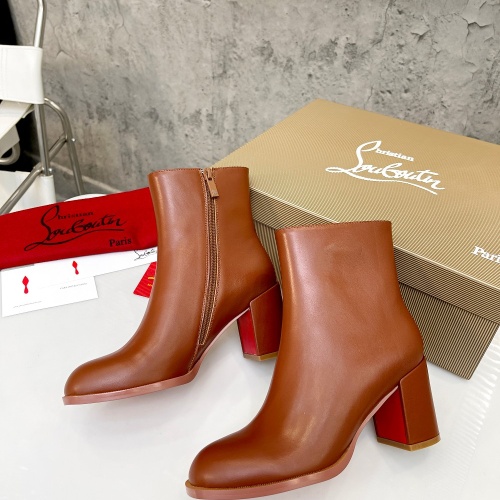 Replica Christian Louboutin Boots For Women #1037617 $105.00 USD for Wholesale