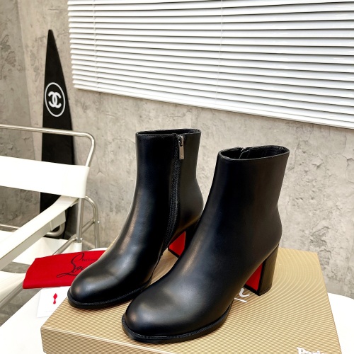 Replica Christian Louboutin Boots For Women #1037620 $105.00 USD for Wholesale