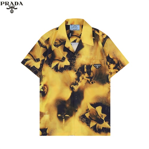 Prada Shirts Short Sleeved For Men #1037791