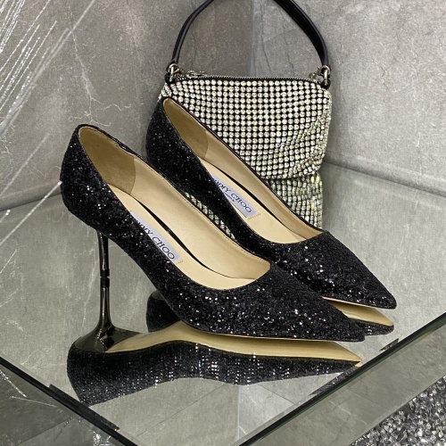 Replica Jimmy Choo High-Heeled Shoes For Women #1037885 $100.00 USD for Wholesale