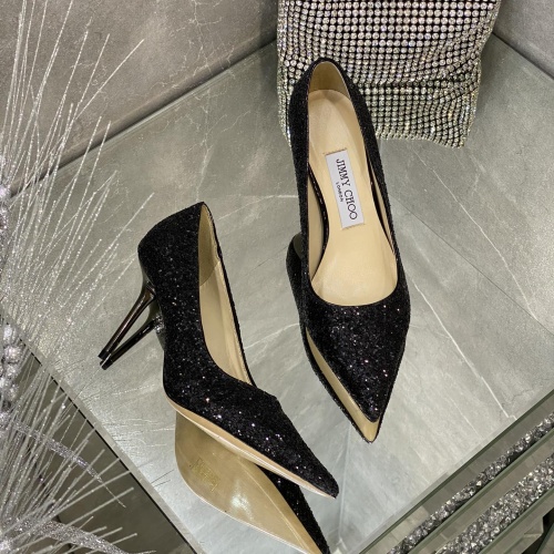 Jimmy Choo High-Heeled Shoes For Women #1037887 $100.00 USD, Wholesale Replica Jimmy Choo High-Heeled Shoes