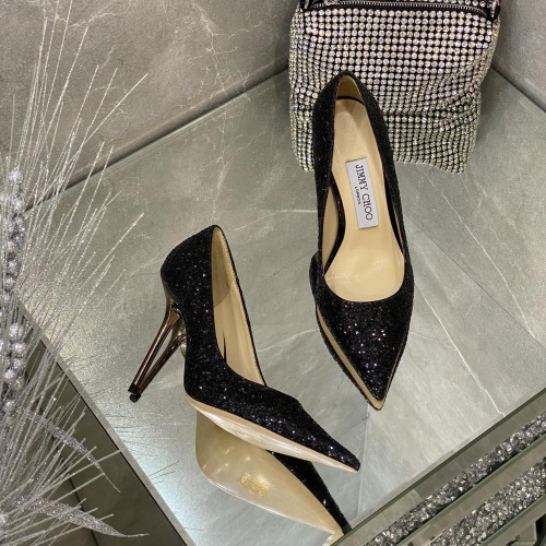 Jimmy Choo High-Heeled Shoes For Women #1037888 $100.00 USD, Wholesale Replica Jimmy Choo High-Heeled Shoes